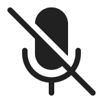 Mic Off SVG Icon